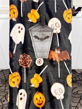 NEW Happy Halloween Lollipops Blanket 50x70